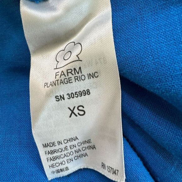 FARM Rio Azure Off-Shoulder Midi Dress - Picture 9 of 11